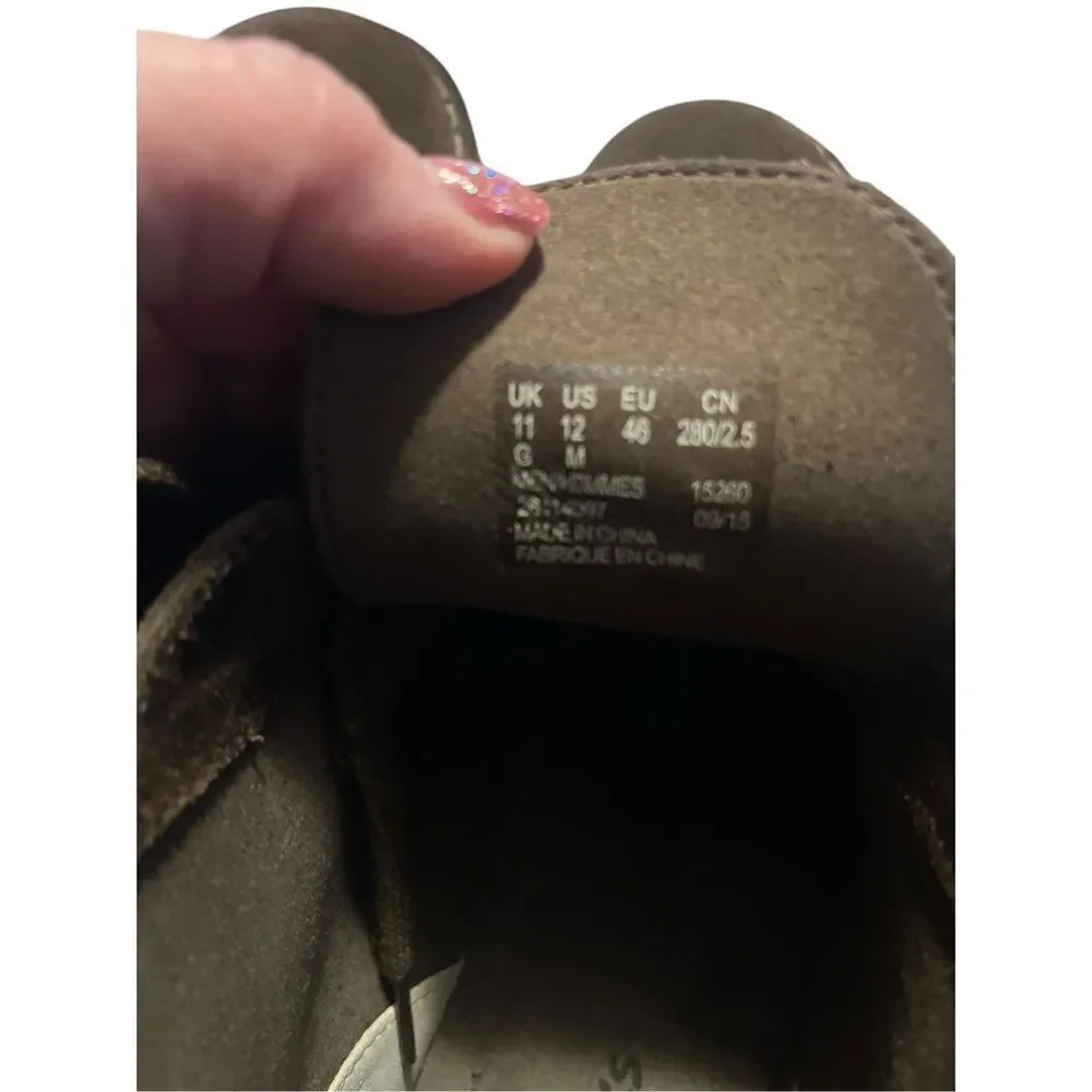 Clarks Mens Brown Bushacre 3 Sand Suede Leather Lace Up Ankle Boots Size 12